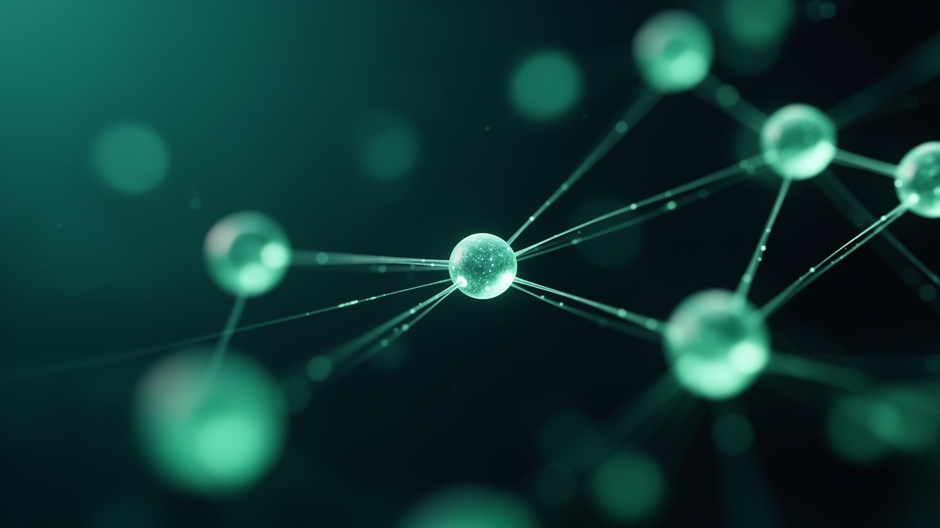 Abstract AI neural network visualization